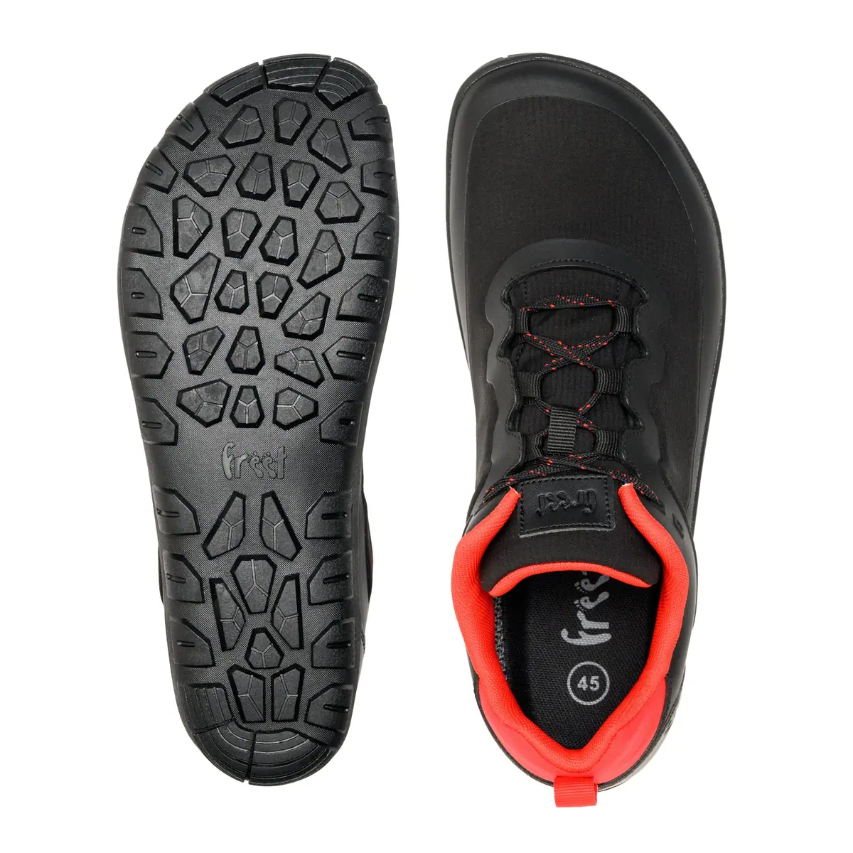 Босоногие кроссовки Freet Connect 4 — чёрный и Red, фото 2