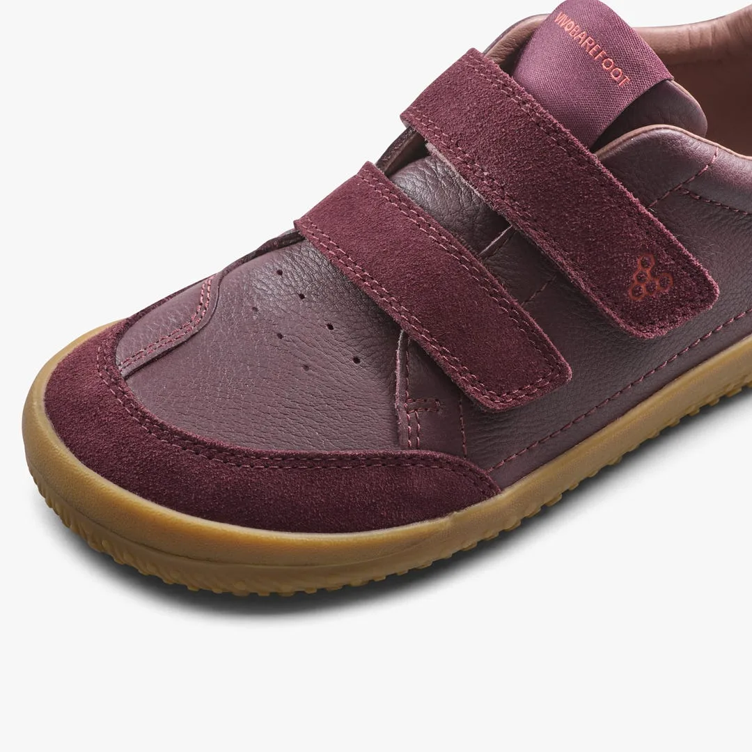 Кроссовки Vivobarefoot Gobi Sneaker — детская модель, бордовый, фото 6