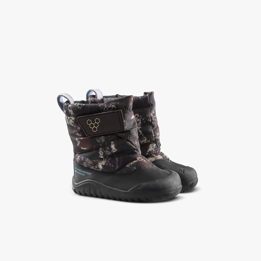 Ботинки Vivobarefoot Tracker Boot AT — для малышей, серо-коричневый с узором, фото 4