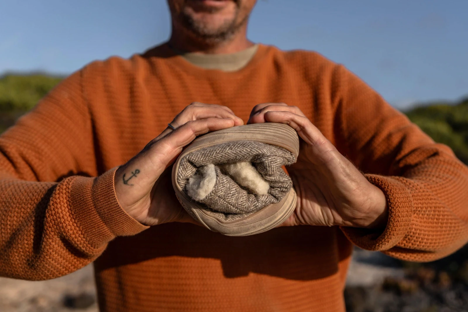 Босоногие ботинки Wildling Koselig sand — коричневый, серый, натуральный бежевый, фото 2