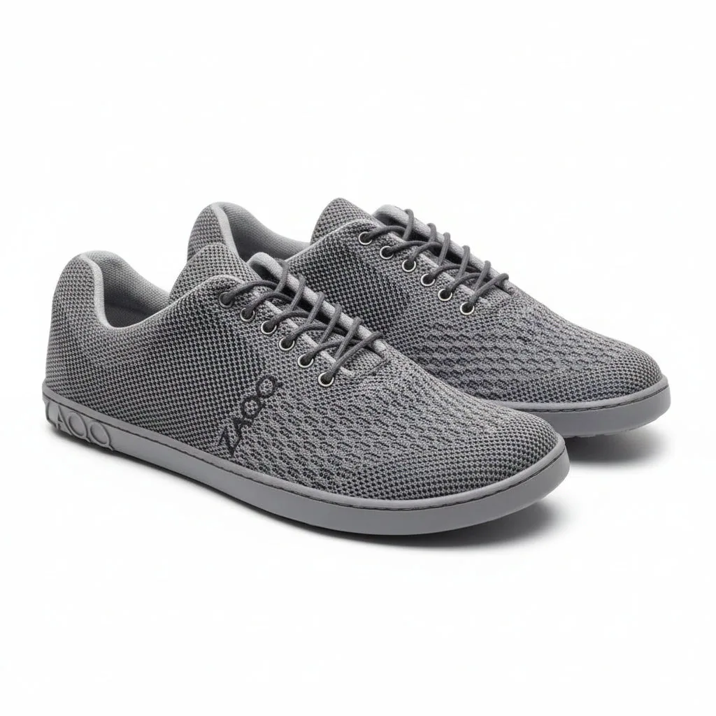 Мужские кроссовки ZAQQ QNIT Grey (серый цвет)