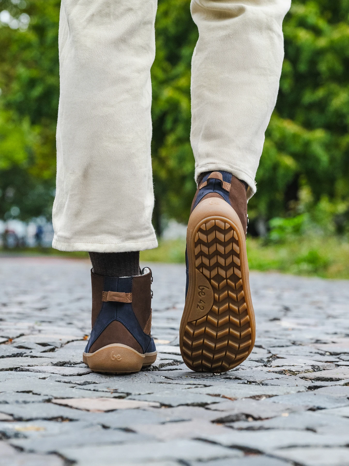 Босоногие ботинки Be Lenka York - коричневый и тёмно-синий, фото 10