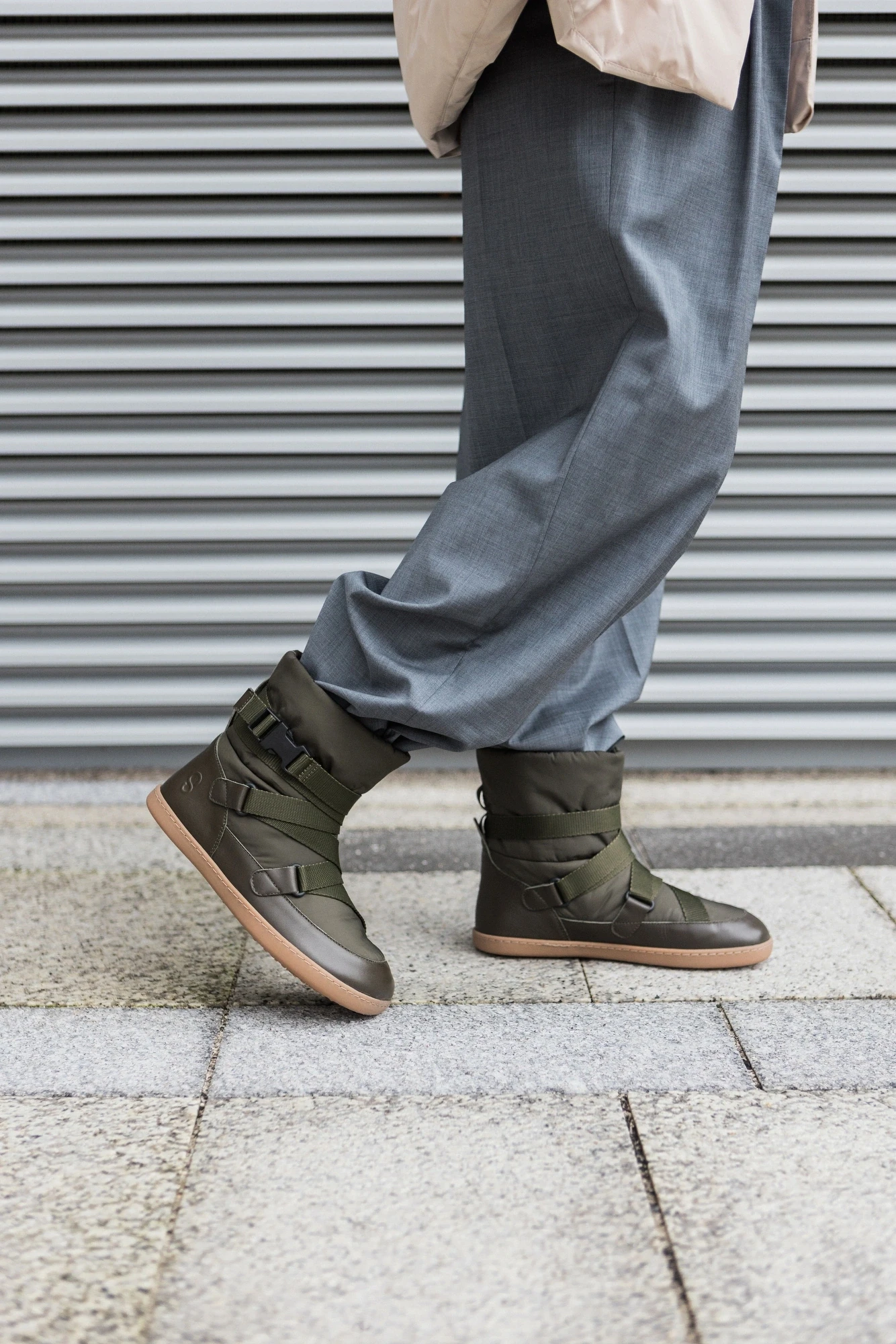Босоногие ботинки Shapen FROSTY — оливковый, фото 15